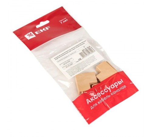 Поворот 90 гр. (15х10) (4 шт) Plast EKF PROxima   под светлое деревоabl-15-10x4EKF