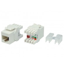 KJ8-8P8C-C5e-180-WH Вставка Keystone Jack RJ-45(8P8C), категория 5e, тип 180 градусов, 426192 Hyperline