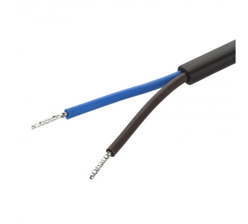 Шнур для бра ЭРА UX-ШВВП-2x0,75-3m-B с вилкой без заземления ШВВП 2x0,75 3м черный   Б0055560  ЭРА