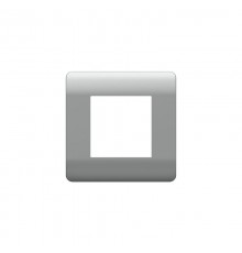 Рамка 1-ая, серебряный(NEW3-E)  431433  CHINT