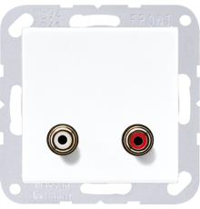 2x Cinch Audio (RCA) MAA1021WW Jung
