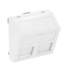 Корпус компьютерной розетки Modul45 тип A (наклонный) 45x45 мм (белый) (DTS-2A RW1)  6119238  OBO Bettermann