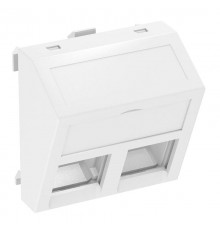 Корпус компьютерной розетки Modul45 тип C (наклонный) 45x45 мм (белый) (DTS-02C RW1)  6119286  OBO Bettermann