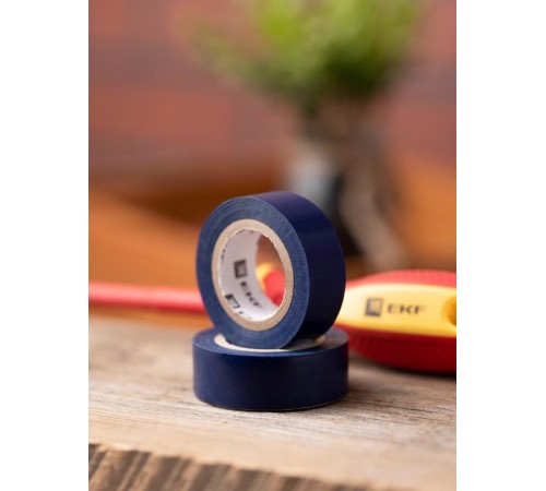 Изолента ПВХ 15мм 5м синий серии SafeFlex Auto  plc-iz-sfau-s  EKF