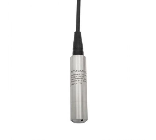 Погружной датчик уровня (гидростат) 0-5 м вод.ст. 0,5% кабель 5 м EKF  PRT-102-5-0,5-5  EKF