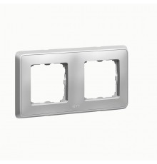 Cariva DIY Рамка 2 поста алюминий  695974  Legrand
