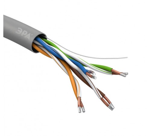 Кабель витая пара U/UTP 4x2x24 AWG Cat5e CCA PVC 50 м SIMPLE (12/360)  Б0044438  ЭРА