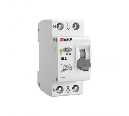 Устройство защиты от дугового пробоя (УЗДП) 2P 10А EKF PROxima  afdd-2-10-pro  EKF