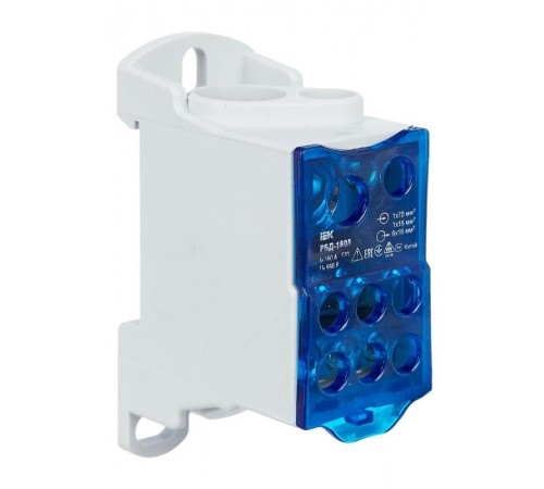 Блок распределительный на DIN-рейку РБД-160А  RBD-160  IEK