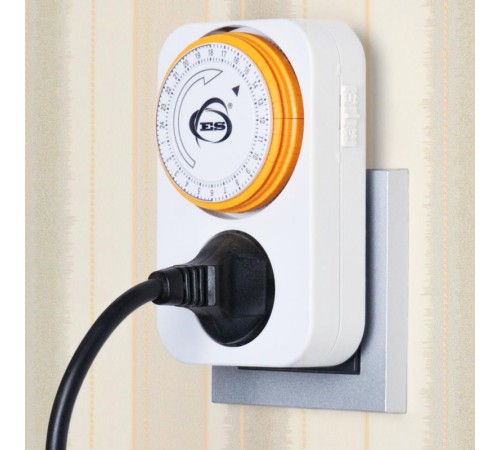 TMH-M-1 16A x1 IP20 Белый розетка-таймер  a026134  Elektrostandard
