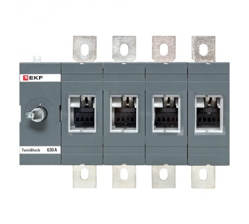 Рубильник 630A 4P без рукоятки управления TwinBlock  tb-s-630-4p  EKF