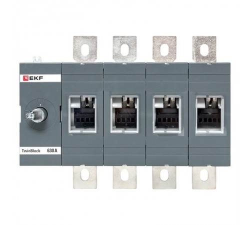 Рубильник 630A 4P без рукоятки управления TwinBlock  tb-s-630-4p  EKF