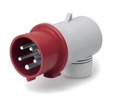 Вилка кабельная угловая IP44 32A 3P+E+N 400В  DIS2213237  DKC