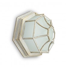 Светильник архитектурный декоративный уличный PL661 60W 230V 270*270*120 белое золото (на стену/потолок)  11652  Feron