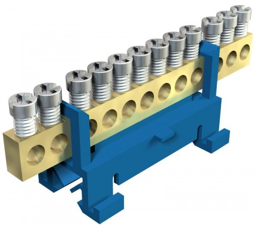 Клемма защитного провода синяя 12x16 мм2  2054086  OBO Bettermann