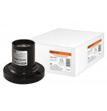 Патрон потолочный карболитовый Е27 черный прямой  SQ0335-0006  TDM