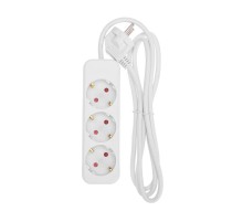 Удлинитель STANDARD 3 гнезда, 1,5м, 3х1,0мм, с/з, белый  13-4009  REXANT