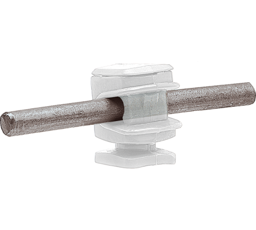 Держатель проводника круглого 6-8 мм прозрачный, высота 16 мм, пластик91005Ezetek