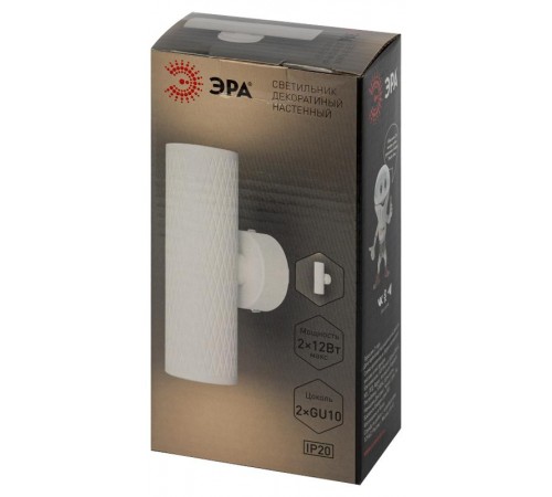 Декоративная подсветка WL46 WH MR16 GU10 12Вт белый IP20 для интерьера стен фасадов зданий  Б0058501  ЭРА