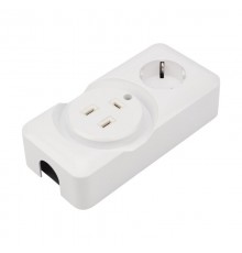 Розетка РШ/Евро двойная для электрической плиты 32 А/16 A, 250 В, 2Р+РЕ (ОУ) белая  11-8982  REXANT