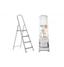 Стремянка алюминиевая СА4, 4 ступени, усиленный профиль h=780 мм, Народная  SQ1028-0103  TDM