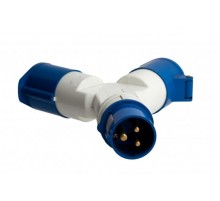 Розетка двухлучевая 1012-4h 2Р+РЕ 16А 110В IP44 PROxima  ps-1012-4h-16-110  EKF