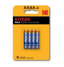 Батарейки  LR61-4BL MAX SUPER Alkaline [K4A-4] (120/960/38400)  Б0046504  Kodak