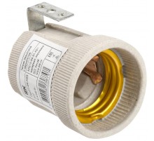 Патрон с держателем Е27 керамика IEK  EPC15-04-01-K01  IEK