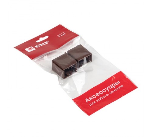 Соединитель (25х16) (4 шт) Plast EKF PROxima  под темное дерево    cond-25-16x4   EKF