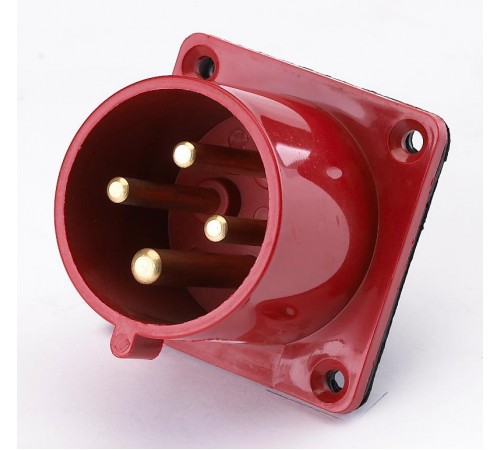 Вилка для скрытой проводки 624 3Р+РЕ 32А 380В IP44 В  26063DEK  DEKraft