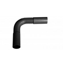 Поворот гибкий гофрированный труба-труба 16 мм черный  П01416Ч  Рувинил