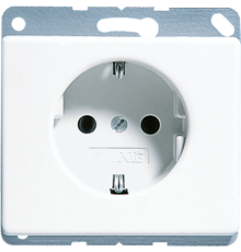 Штепсельная розетка SCHUKO 16А / 250В, пружинные зажимы; металл; белый; SL500  SL520WW  Jung