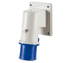 Вилка панельная с наклоном IP44 32А 2P+E 250В  DIS2423293  DKC