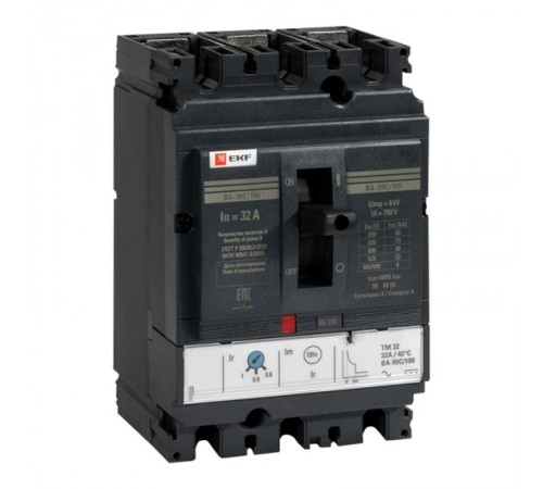 Выключатель автоматический ВА-99C (Compact NS) 100/32А 3P 36кА EKF PROxima  mccb99C-100-32  EKF