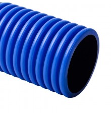 Труба двустенная жесткая синяя с соединительной муфтой 6м KOPODUR KD 09110 (CC)  KD 09110_CC  Kopos