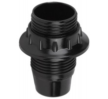 Патрон Е14 с кольцом, бакелит, черный  Б0043686  ЭРА