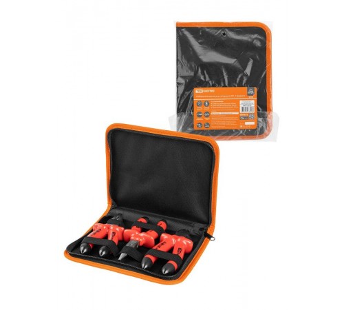 Набор диэлектрического инструмента №1, тканевый пенал, 3 предмета, 1000 В, "ПрофиЭлектрик"   SQ1017-0103  TDM