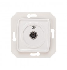 DEA Розетка TV Проходная с/у мех. Бел  KR-78-0221  Kranz