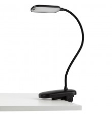 Настольный светильник  NLED-525-6W-BK светодиодный аккумуляторный на прищепке черный  Б0068549  ЭРА