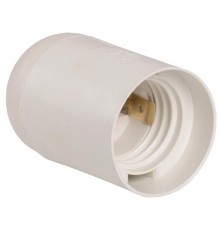 Патрон подвесной пластик Е27 белый (50 шт), стикер на изделии Ппл27-04-К02  EPP10-04-01-K01  IEK