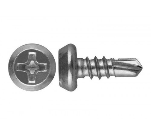 Саморез "Клоп" 3.5x11 металл-металл цинк, шлиц Philips №2, сверло (100 шт/уп)  PR08.9384  Промрукав