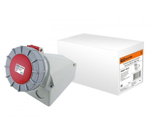 Розетка наружной установки IP67 63А 3Р+РЕ 380В   SQ0611-0013  TDM