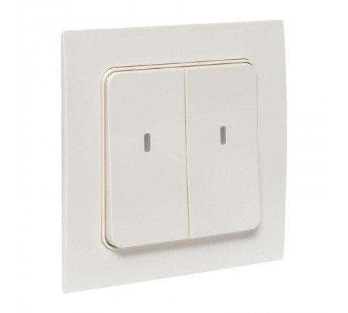 Умный выключатель Стокгольм 2-кл. белый Zigbee  СonnectRCV-ST2-WD-ZBEKF
