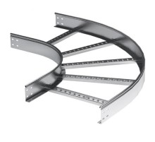 Угол горизонтальный 90 градусов 80x500, R900, в комплекте с креп. эл. и соед. пластинами  LIC8950K  DKC