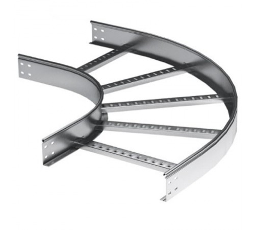 Угол горизонтальный 90 градусов 80x500, R900, в комплекте с креп. эл. и соед. пластинами  LIC8950K  DKC