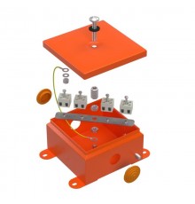 Коробка металлическая огнестойкая 70-0360-FR2.5-8 Е15-Е120 110х110х65 IP55 8p, 2.5 мм.кв. 70-0360-FR2.5-8  Промрукав