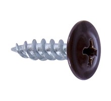 Саморез 4,2x25 с прессшайбой, острый, цинк RAL 8017 Коричневый (100 шт/уп)  PR08.9290  Промрукав