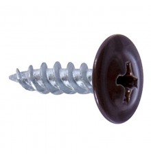 Саморез 4,2x25 с прессшайбой, острый, цинк RAL 8017 Коричневый (100 шт/уп)  PR08.9290  Промрукав