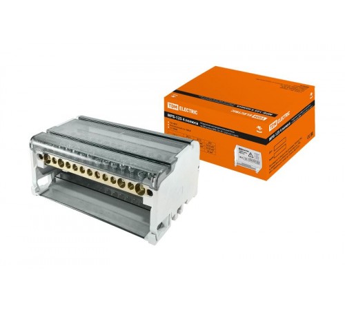 Блок модульный распределительный на DIN-рейку МРБ-125 4П 125А 4х11 групп  SQ0823-0014  TDM