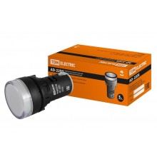 Лампа AD-22DS(LED)матрица d22мм белый 230В   SQ0702-0001  TDM